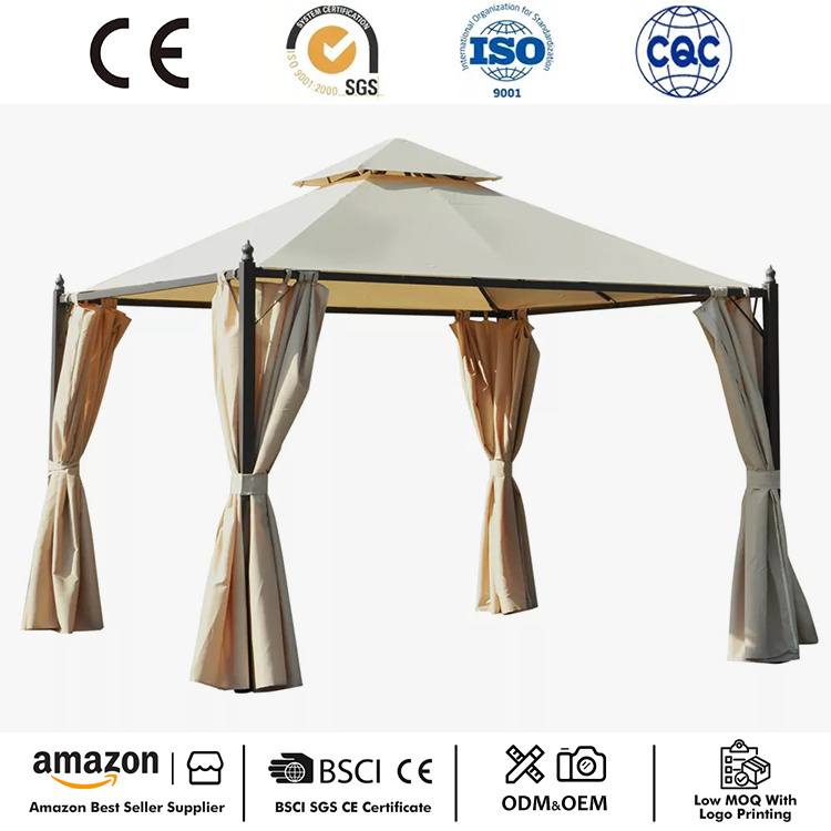 10 'x 10' मेटल अंगण गाजेबो