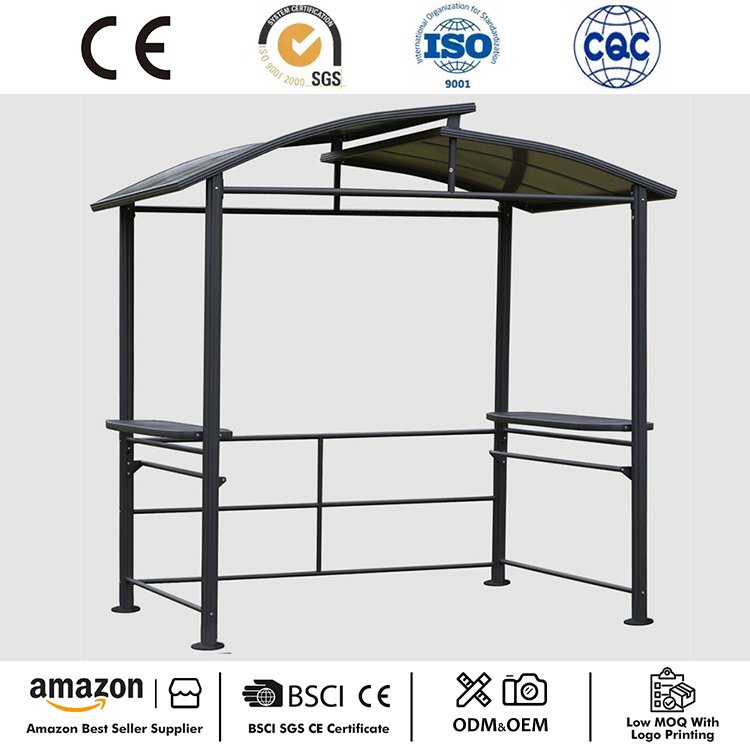 8' x 5' BBQ पॅटिओ कॅनोपी हार्डटॉप गॅझेबो
